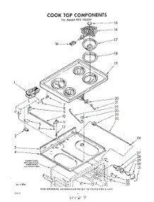 04 - Cook Top parts for Whirlpool REE9600W / from AppliancePartsPros.com