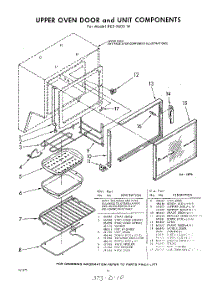 10 - Upper Oven Door And Unit Components parts for Whirlpool REE9600W / from AppliancePartsPros.com