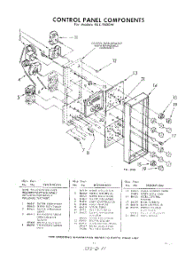 11 - Control Panel parts for Whirlpool REE9600W / from AppliancePartsPros.com
