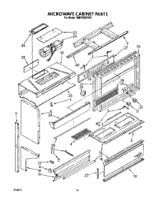 09 - Microwave Cabinet parts for Whirlpool Range RM978BXVN2 / from AppliancePartsPros.com