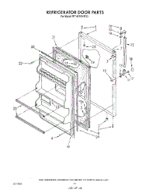 08 - Refrigerator Door , Not Illustrated parts for Whirlpool Refrigerator RT14CKXVL10 / from AppliancePartsPros.com