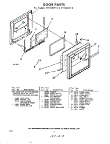 04 - Door parts for Whirlpool RYE2600P8 / from AppliancePartsPros.com