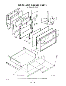 04 - Door And Drawer parts for Whirlpool REE970PW / from AppliancePartsPros.com