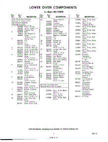 07 - Lit / Optional parts for Whirlpool REE970PW / from AppliancePartsPros.com