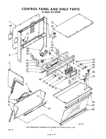 08 - Control Panel And Shelf parts for Whirlpool REE970PW / from AppliancePartsPros.com