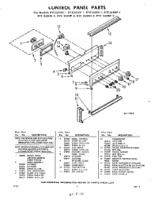 06 - Control Panel parts for Whirlpool RYE2600W1 / from AppliancePartsPros.com