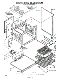 06 - Lower Oven parts for Whirlpool RDE950PW2 / from AppliancePartsPros.com