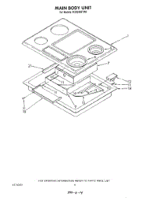 04 - Section parts for Whirlpool Cooktop RC8536XTH0 / from AppliancePartsPros.com