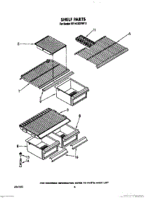 05 - Shelf parts for Whirlpool Refrigerator RT14CKXVL12 / from AppliancePartsPros.com