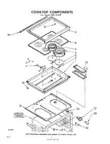 04 - Cook Top parts for Whirlpool RDE955PP / from AppliancePartsPros.com