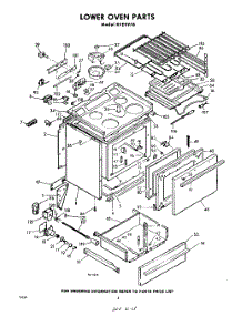 04 - Lower Oven parts for Whirlpool RVE9978 / from AppliancePartsPros.com