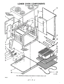 06 - Lower Oven parts for Whirlpool RDE9600W2 / from AppliancePartsPros.com