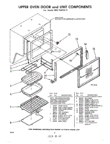 10 - Upper Oven Door And Unit parts for Whirlpool RDE9600W2 / from AppliancePartsPros.com
