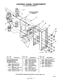 11 - Control Panel parts for Whirlpool RDE9600W2 / from AppliancePartsPros.com
