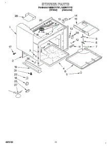 11 - Stirrer parts for Whirlpool Range RM980PXYN1 / from AppliancePartsPros.com