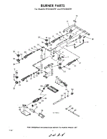 04 - Burner parts for Whirlpool RVG2660W / from AppliancePartsPros.com