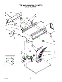 02 - Top And Cabinet, Lit / Optional parts for Whirlpool Dryer RGL5646AL0 / from AppliancePartsPros.com
