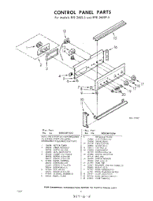 06 - Control Panel parts for Whirlpool RYE2600W5 / from AppliancePartsPros.com