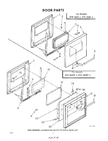 04 - Door parts for Whirlpool RYE26884 / from AppliancePartsPros.com