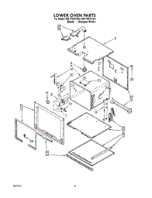 03 - Lower Oven parts for Whirlpool Oven RB170PXYQ4 / from AppliancePartsPros.com