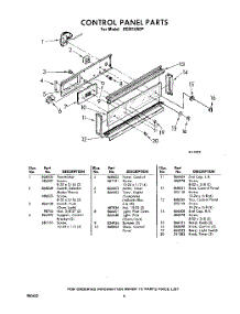 06 - Control Panel parts for Whirlpool RGM1880P / from AppliancePartsPros.com
