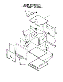 03 - Lower Oven parts for Whirlpool Oven RB170PXYQ5 / from AppliancePartsPros.com