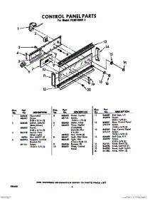 06 - Control Panel parts for Whirlpool RGM1880P1 / from AppliancePartsPros.com