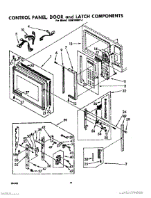 10 - Control Panel, Door And Latch parts for Whirlpool RGM1880P1 / from AppliancePartsPros.com