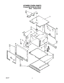 03 - Lower Oven parts for Whirlpool Oven RB170PXYQ6 / from AppliancePartsPros.com