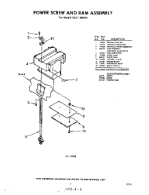 03 - Power Screw And Ram parts for Whirlpool SAC100W0 / from AppliancePartsPros.com