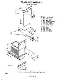 04 - Container parts for Whirlpool SAC100W0 / from AppliancePartsPros.com