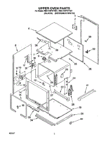 02 - Upper Oven parts for Whirlpool Oven RB170PXYQ7 / from AppliancePartsPros.com