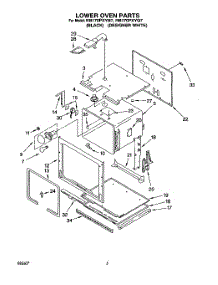 03 - Lower Oven parts for Whirlpool Oven RB170PXYQ7 / from AppliancePartsPros.com