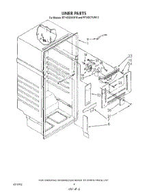 03 - Liner parts for Whirlpool Refrigerator RT14DCXVG10 / from AppliancePartsPros.com