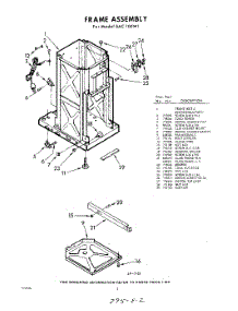02 - Frame parts for Whirlpool SAC100W1 / from AppliancePartsPros.com