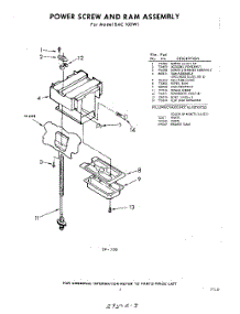 03 - Power Screw And Ram parts for Whirlpool SAC100W1 / from AppliancePartsPros.com