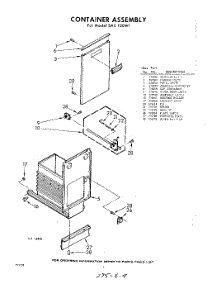 04 - Container parts for Whirlpool SAC100W1 / from AppliancePartsPros.com