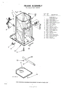 02 - Frame parts for Whirlpool SAC100W2 / from AppliancePartsPros.com