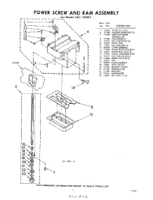 03 - Power Screw And Ram parts for Whirlpool SAC100W2 / from AppliancePartsPros.com