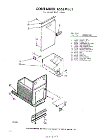 04 - Container parts for Whirlpool SAC100W2 / from AppliancePartsPros.com