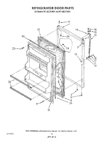 08 - Refrigerator Door , Not Illustrated parts for Whirlpool Refrigerator RT14DCXVL01 / from AppliancePartsPros.com