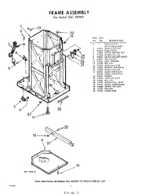02 - Frame parts for Whirlpool SAC100W3 / from AppliancePartsPros.com