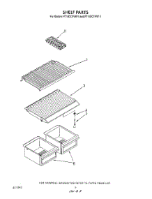 05 - Shelf parts for Whirlpool Refrigerator RT14DCXVL10 / from AppliancePartsPros.com
