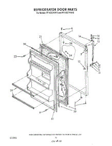08 - Refrigerator Door , Not Illustrated parts for Whirlpool Refrigerator RT14DCXVL10 / from AppliancePartsPros.com