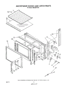 10 - Microwave Door And Latch , Lit / Optional parts for Whirlpool Range RM988PXVF2 / from AppliancePartsPros.com