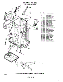 02 - Frame parts for Whirlpool SAC250L1 / from AppliancePartsPros.com