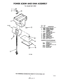03 - Power Screw And Ram parts for Whirlpool SAC250L1 / from AppliancePartsPros.com