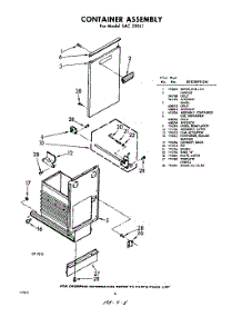 04 - Container parts for Whirlpool SAC250L1 / from AppliancePartsPros.com