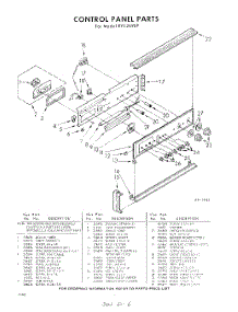 06 - Control Panel parts for Whirlpool RYE2698P / from AppliancePartsPros.com