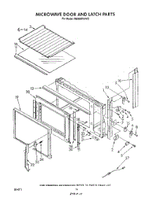 10 - Microwave Door And Latch , Lit / Optional parts for Whirlpool Range RM988PXVF3 / from AppliancePartsPros.com